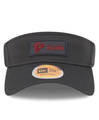 Men's Black Atlanta Falcons 2025 Sideline Visor Hat