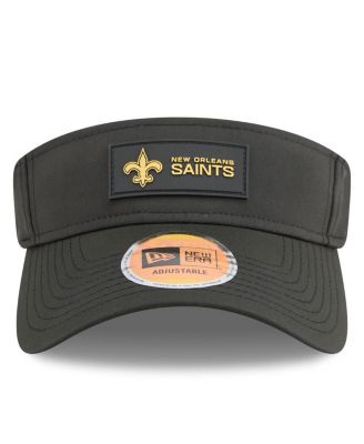 Men's Black New Orleans Saints 2025 Sideline Visor Hat