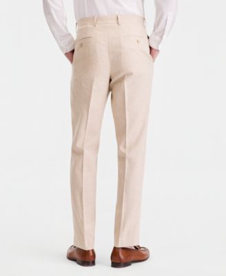 Men's Slim-Fit Linen-Blend Suit Separates Pants