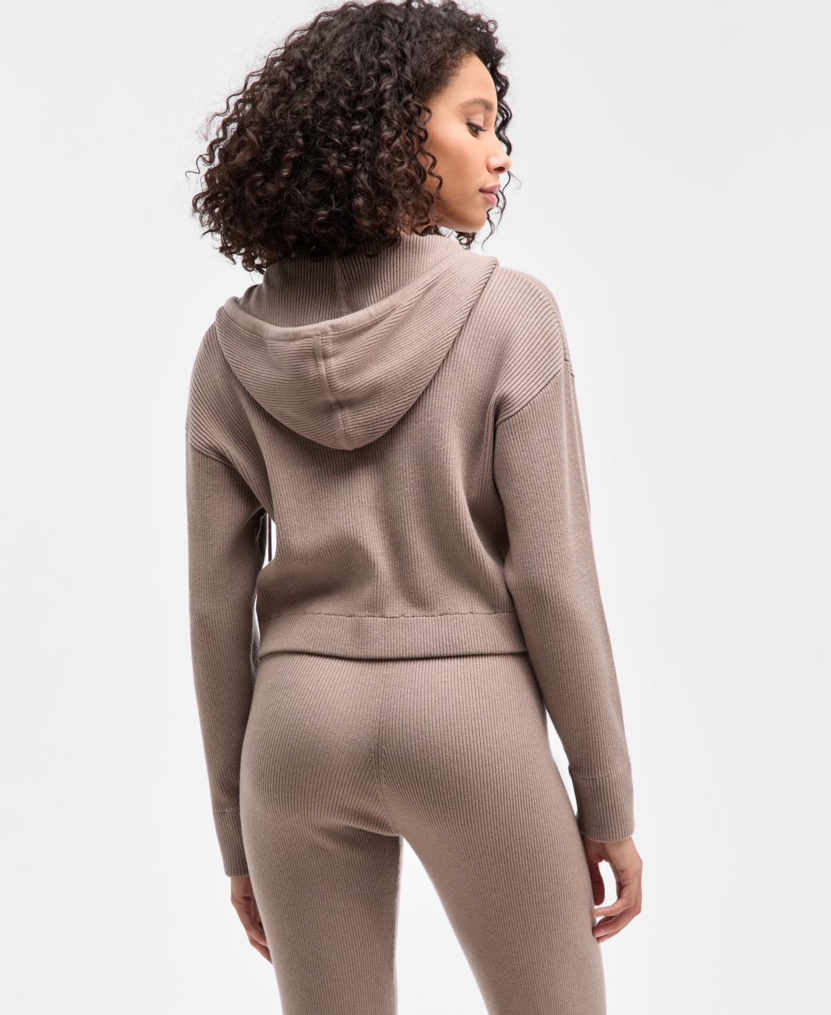 Guess Women's Flaminia Ribbed Zipped Hoodie