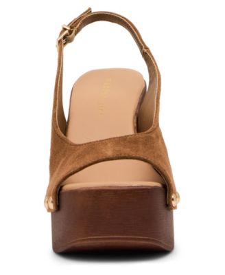 Women's Xanadu Wooden Platform Slingback Pumps