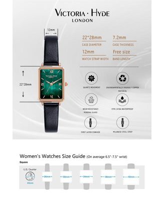 Women's Watch 22×28 mm Dial Rectangular Face Watches Hampton Victoria Hyde