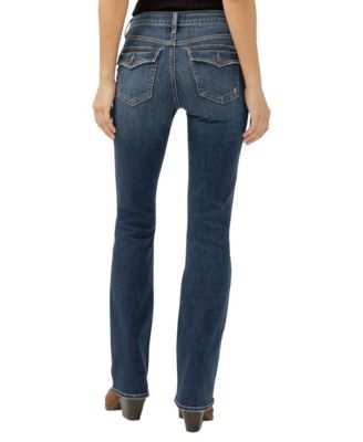Women's Suki Mid Rise Curvy Fit Slim Bootcut Jeans