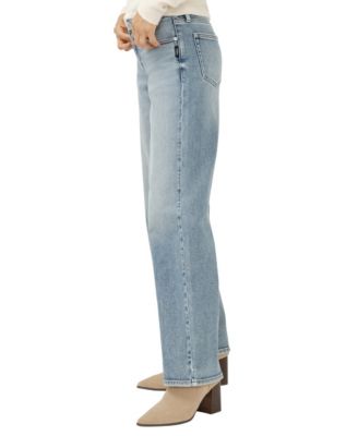 Women's Loose & Low Rise Straight Leg Jeans