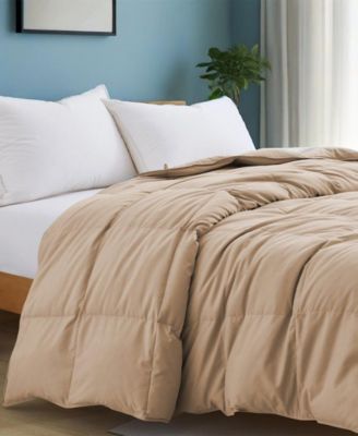 Noiseless Lightweight Goose Feather Down Comforter, Full/Queen