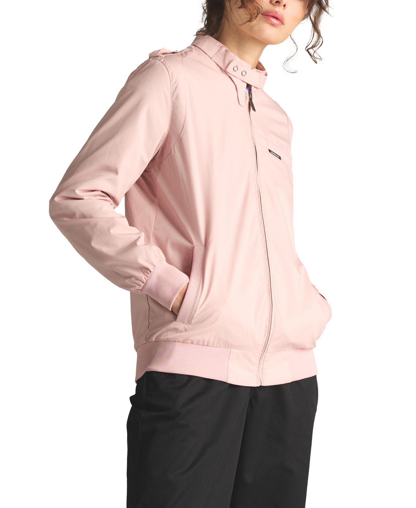 Женская куртка Members Only Classic Iconic Racer Jacket (Slim Fit), цвет: Светлый розовый — фото 2