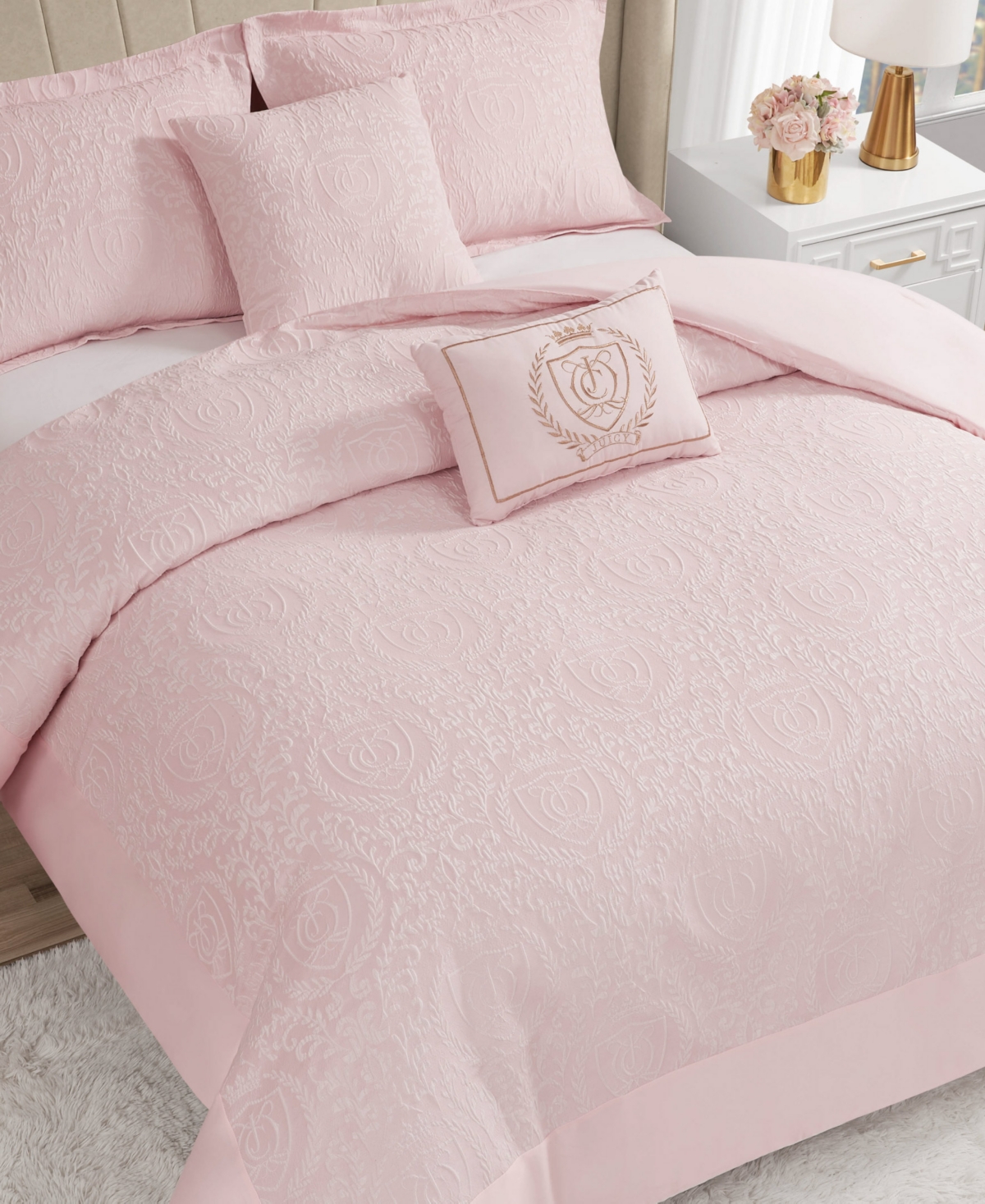 Juicy Couture Dovona 4-pc. Comforter Set, Twin/twin Xl In Pink