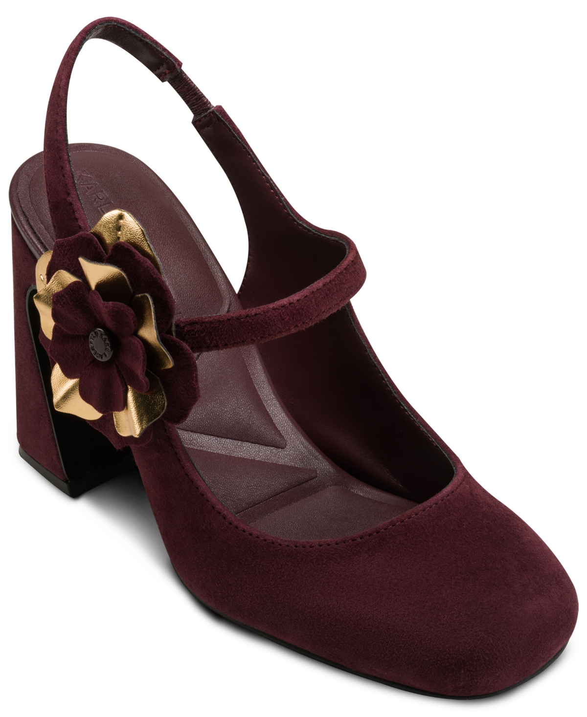 Karl Lagerfeld Pierra Slingback Pump In Burgundy