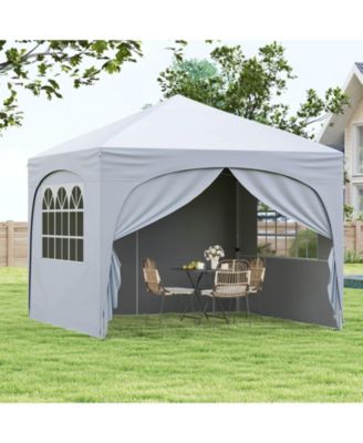 10 X 10 FT Pop up Canopy Tent Outdoor Easy Setup Sunshade with Wheeled Bag