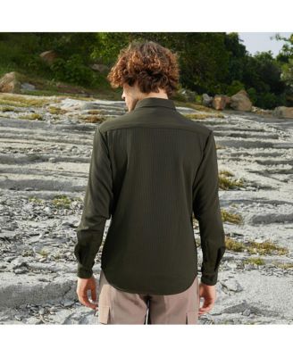 Men's Ribbed-Woven Shirt