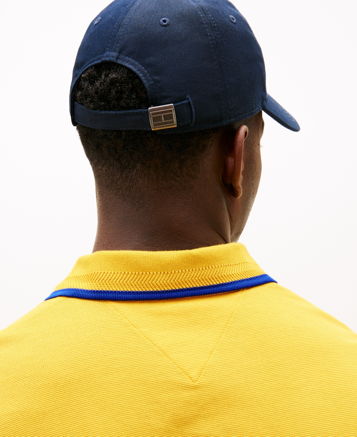 Tommy Hilfiger Regular Fit Crest Logo Pique Polo In Yellow