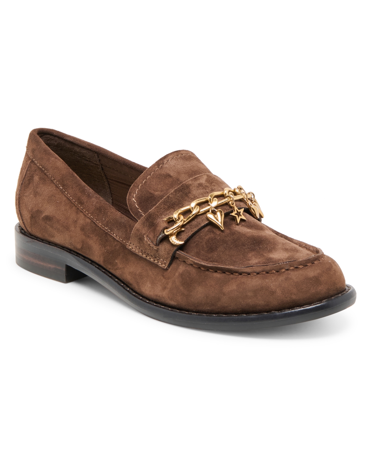 Dolce Vita Waylen Charm Chain Loafers In Brown