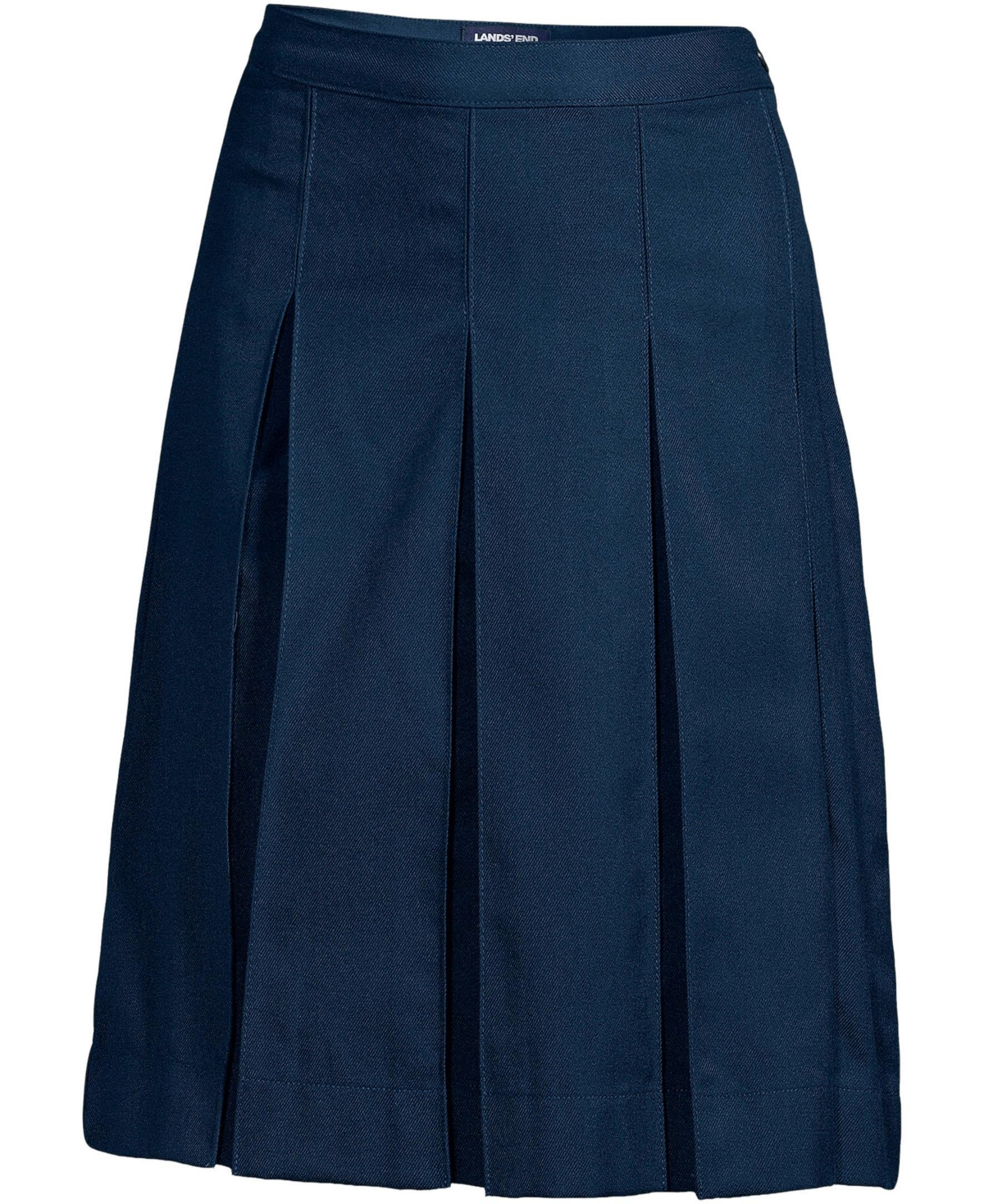 Lands' End Women's Above the Knee Box Pleat Skirt