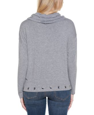 Women's Hacci Cowl Neck Knit Top