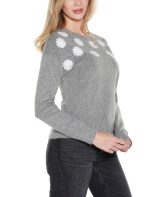 Women's Embroidered Flowers Sweater