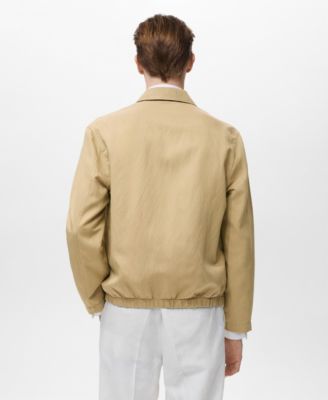 Men's Zipper Linen Jacket