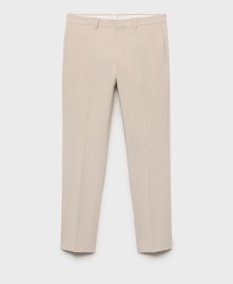 Men's Stretch Fabric Super Slim-Fit Suit Pants