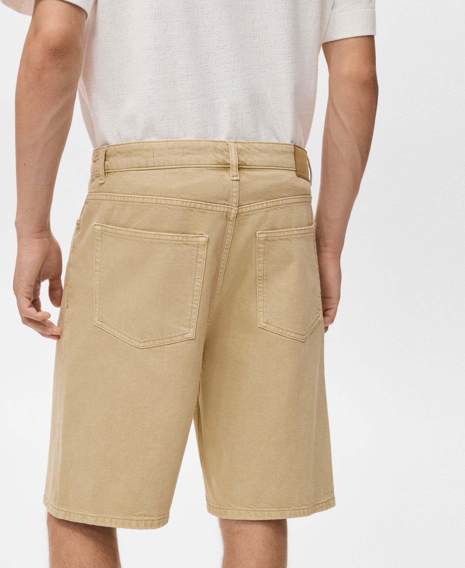 Men's Denim Relaxed-Fit 9.53" Bermuda Shorts