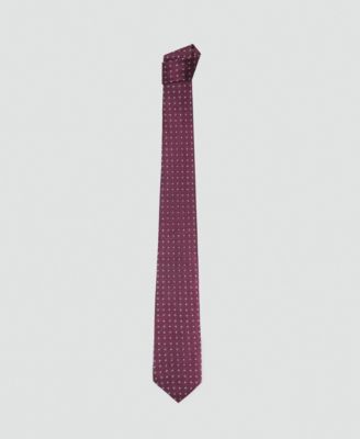 MANGO - Men's Geometric Patterned Silk Tie