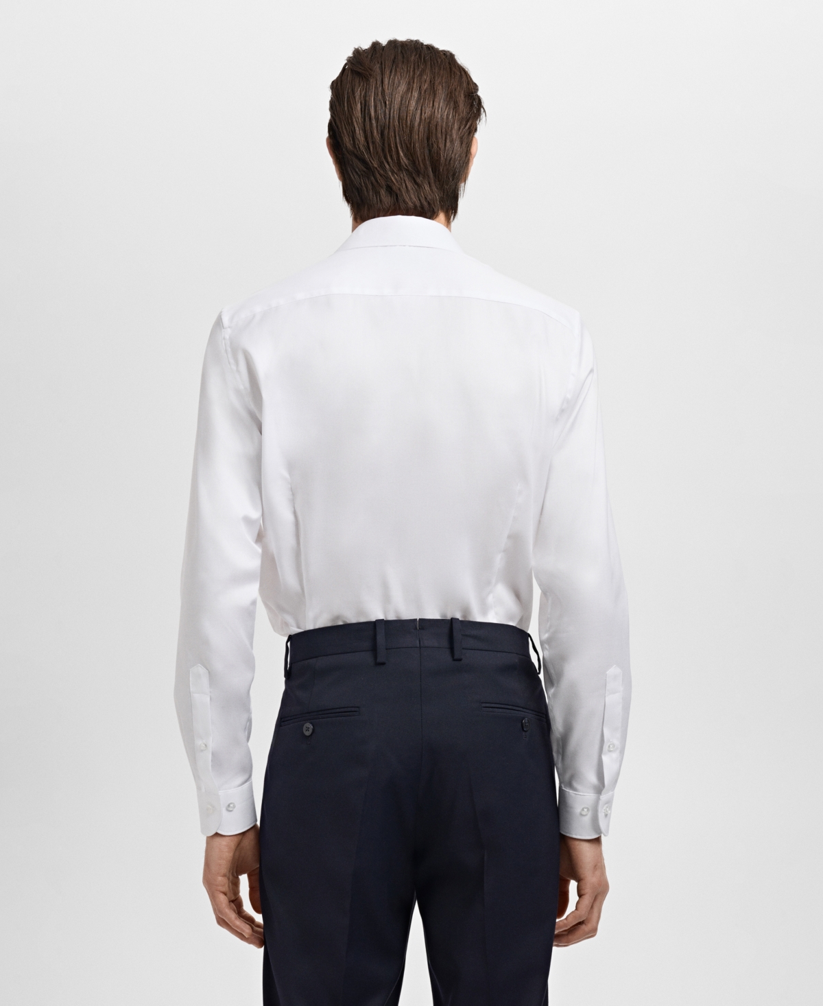 Mango Men's Slim-fit Cotton Dress Shirt In White