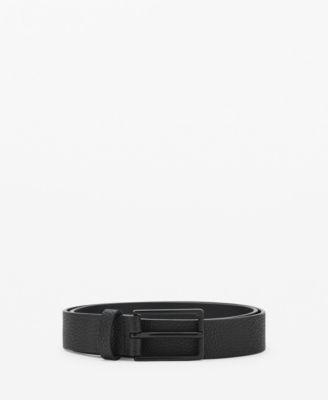 MANGO - Men's Pebbled Leather Belt