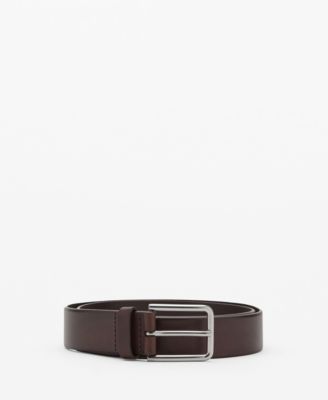 MANGO - Men's Buckle Leather Belt