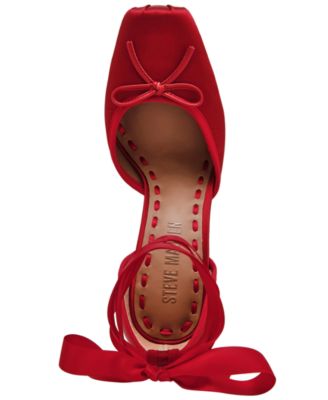 Women's Larina Lace-Up High-Heel Ballet Pumps