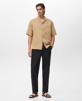 Men's Regular-Fit Linen Blend Shirt