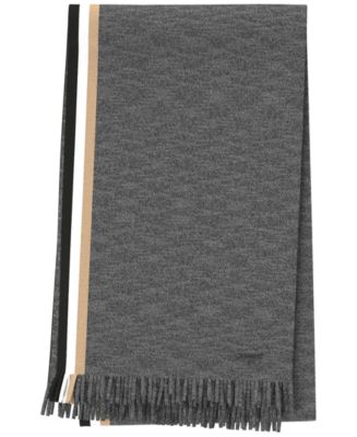 Hugo Boss Men's Henzo Stripe Detail Scarf - Macy's