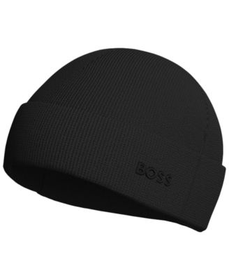 Men's Waffle Logo Detail Beanie