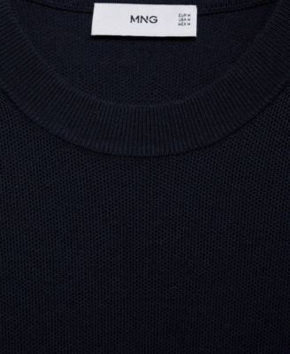 Men's Microstructure Cotton Knitted Sweater