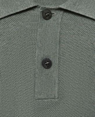 Men's Micro-Structured Cotton Polo Shirt