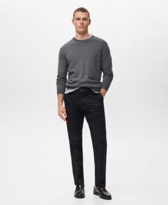 Men's Wool Round-Neck Sweater