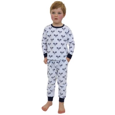 Kids Cotton Jersey Two Piece Long Sleeve Pajama Set
