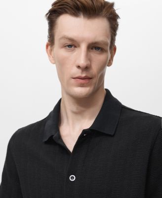 Men's Structured Knitted Shirt