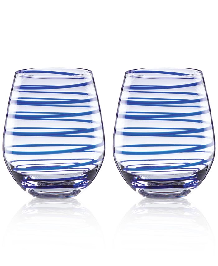 Harmony Stemless Wine Glasses - Set of 2 - Kiawah Island Golf Resort Shop