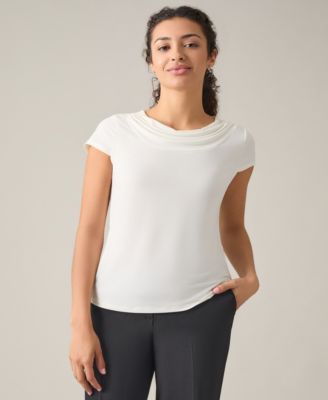 Kasper - Women's Cowlneck Blouse