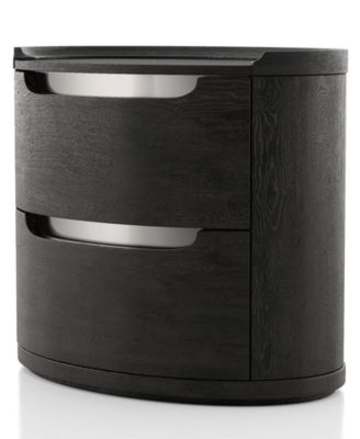 Addeso 24.5" Solid Wood 2-Drawer Nightstand