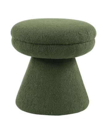 Silas 18" Mushroom Upholstered Ottoman
