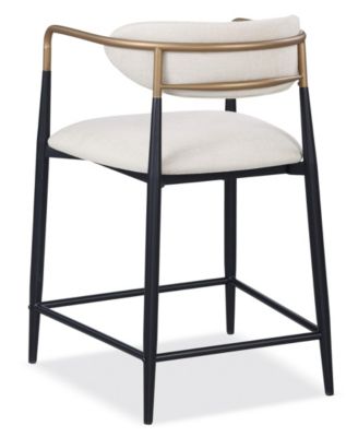 2-Pc. Darcy Metal Upholstered Counter Height Chair Set