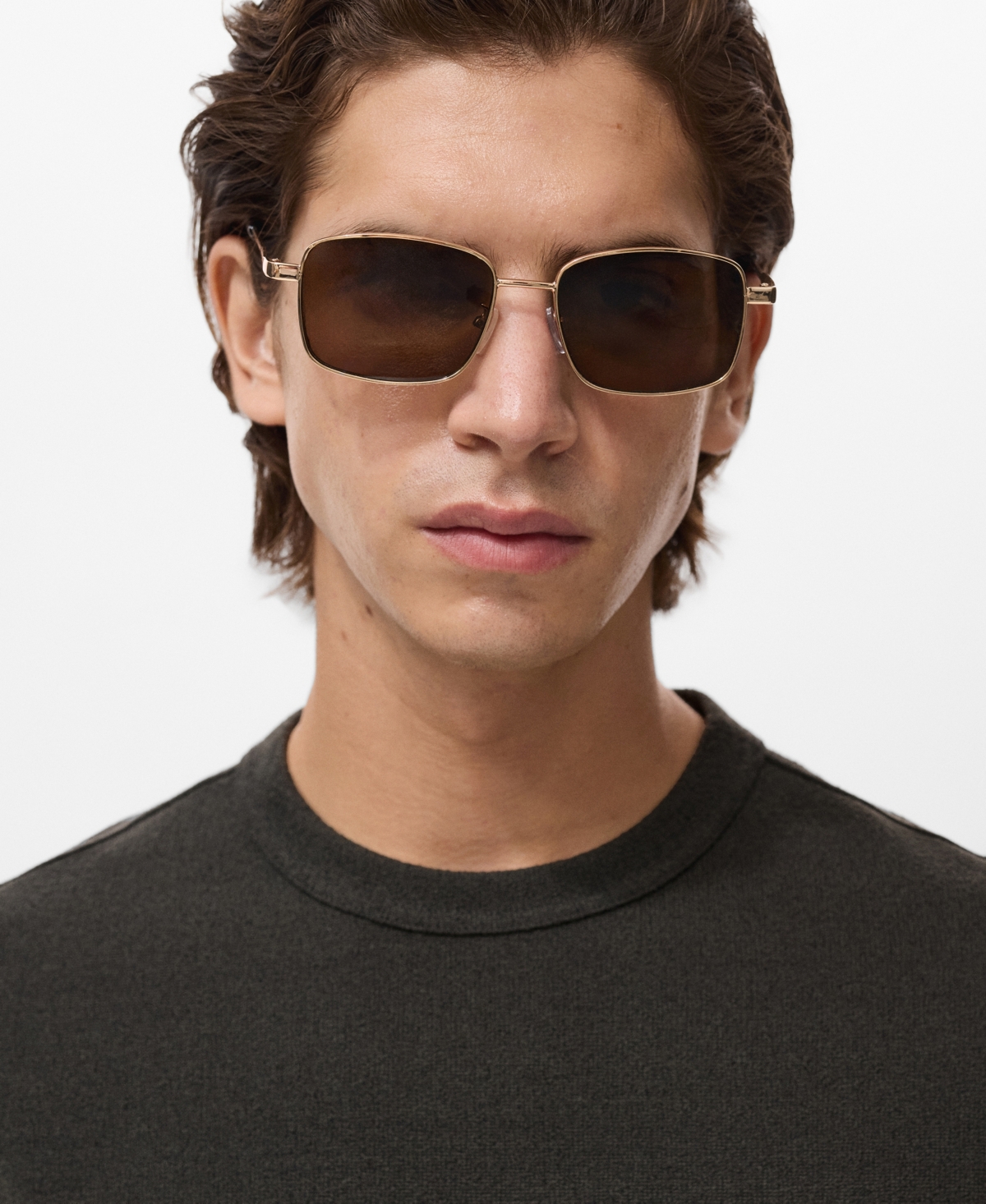 Mango Men's Fine-knit T-shirt In Black