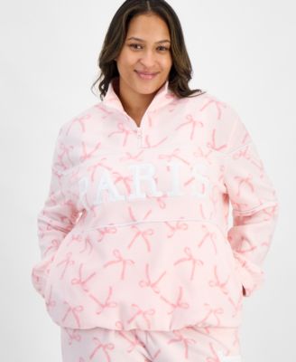 Trendy Plus Size Paris Polar Fleece Sweatshirt