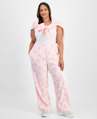 Rebellious One - Trendy Plus Size Paris Polar Fleece Pants