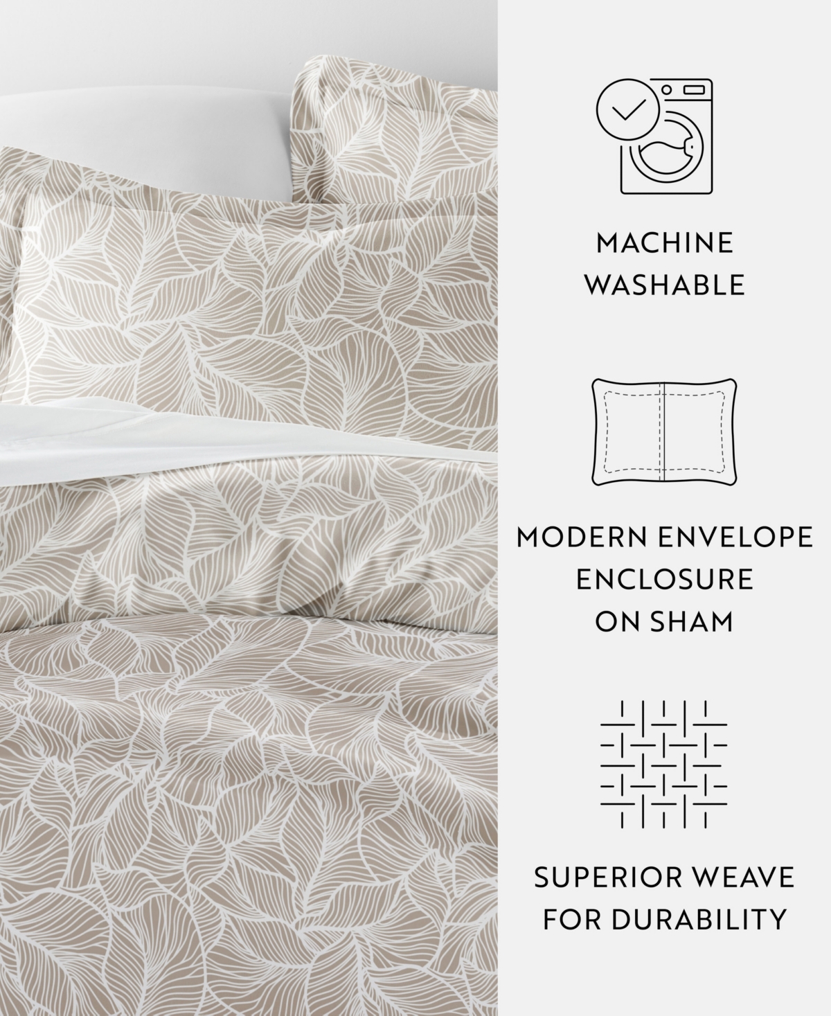 ienjoy Home Rustic Retreat All Season 3-Pc. Duvet Cover Set, Full/Queen
