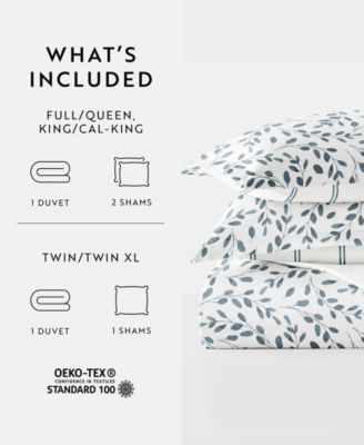 Timeless Pattern Reversible 3-Pc. Duvet Cover Set, Full/Queen