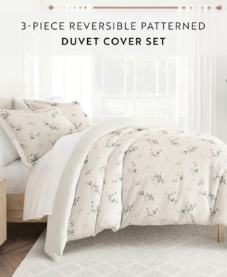 ienjoy Home Timeless Pattern Reversible 3-Pc. Duvet Cover Set, Full/Queen