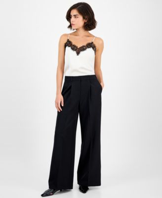 BOSS Orange - Women's Pleated Wide-Leg Pants