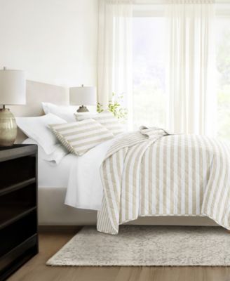 Classic Stripe Reversible 3-Pc. Quilt Set, King/California King