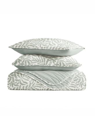 Tossed Ferns Reversible 2-Pc. Quilt Set, Twin/Twin XL