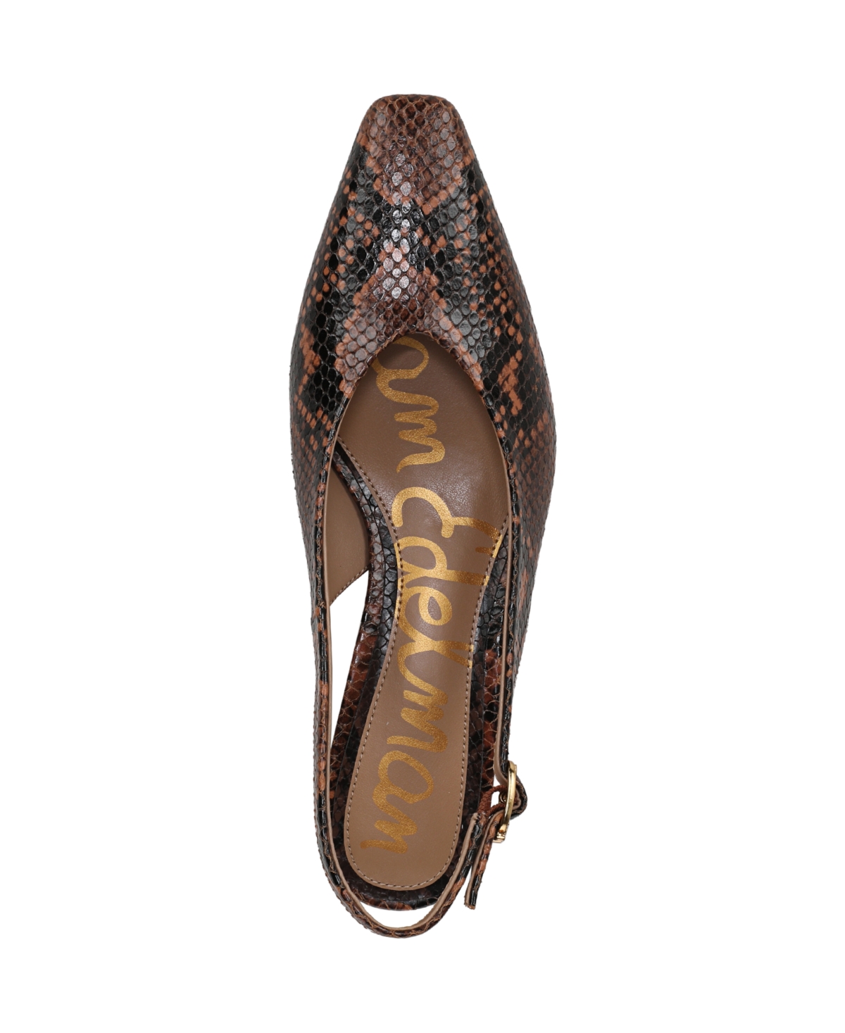 Sam Edelman Ronnie Slingback Heel Rich Copper Leather In Multi